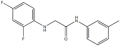 2-[(2,4-difluorophenyl)amino]-N-(3-methylphenyl)acetamide Struktur