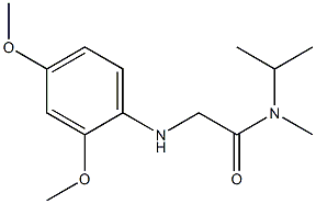 2-[(2,4-dimethoxyphenyl)amino]-N-methyl-N-(propan-2-yl)acetamide Struktur