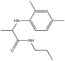 2-[(2,4-dimethylphenyl)amino]-N-propylpropanamide Struktur