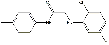 2-[(2,5-dichlorophenyl)amino]-N-(4-methylphenyl)acetamide Struktur