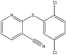 2-[(2,5-dichlorophenyl)sulfanyl]pyridine-3-carbonitrile Struktur