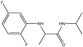 2-[(2,5-difluorophenyl)amino]-N-(propan-2-yl)propanamide Struktur