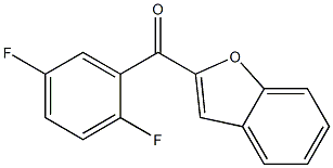 2-[(2,5-difluorophenyl)carbonyl]-1-benzofuran Struktur