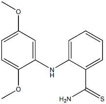 2-[(2,5-dimethoxyphenyl)amino]benzene-1-carbothioamide Struktur