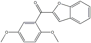 2-[(2,5-dimethoxyphenyl)carbonyl]-1-benzofuran Struktur