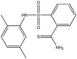 2-[(2,5-dimethylphenyl)sulfamoyl]benzene-1-carbothioamide Struktur