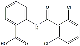 2-[(2,6-dichlorobenzene)(methyl)amido]benzoic acid Struktur