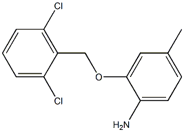 2-[(2,6-dichlorophenyl)methoxy]-4-methylaniline Struktur