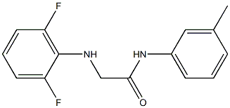 2-[(2,6-difluorophenyl)amino]-N-(3-methylphenyl)acetamide Struktur