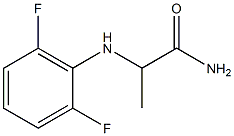 2-[(2,6-difluorophenyl)amino]propanamide Struktur