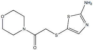 2-[(2-amino-1,3-thiazol-5-yl)sulfanyl]-1-(morpholin-4-yl)ethan-1-one Struktur