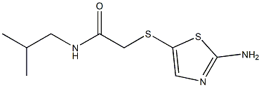 2-[(2-amino-1,3-thiazol-5-yl)thio]-N-isobutylacetamide Struktur