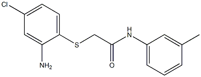 2-[(2-amino-4-chlorophenyl)sulfanyl]-N-(3-methylphenyl)acetamide Struktur