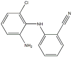 2-[(2-amino-6-chlorophenyl)amino]benzonitrile Struktur