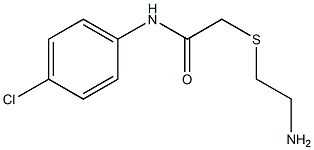 2-[(2-aminoethyl)thio]-N-(4-chlorophenyl)acetamide Struktur