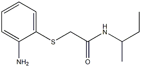 2-[(2-aminophenyl)thio]-N-(sec-butyl)acetamide Struktur