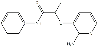 2-[(2-aminopyridin-3-yl)oxy]-N-phenylpropanamide Struktur