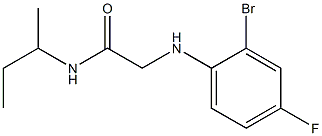 2-[(2-bromo-4-fluorophenyl)amino]-N-(butan-2-yl)acetamide Struktur