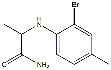 2-[(2-bromo-4-methylphenyl)amino]propanamide Struktur