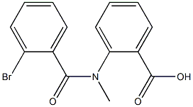 2-[(2-bromobenzoyl)(methyl)amino]benzoic acid Struktur