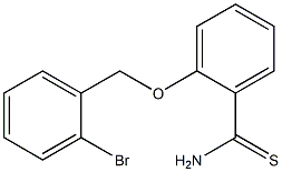 2-[(2-bromobenzyl)oxy]benzenecarbothioamide Struktur