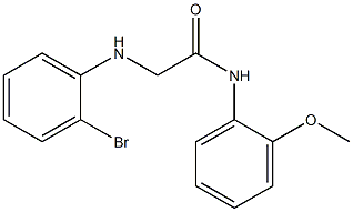 2-[(2-bromophenyl)amino]-N-(2-methoxyphenyl)acetamide Struktur