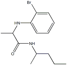 2-[(2-bromophenyl)amino]-N-(pentan-2-yl)propanamide Struktur