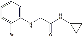 2-[(2-bromophenyl)amino]-N-cyclopropylacetamide Struktur