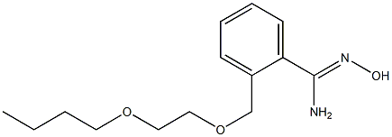 2-[(2-butoxyethoxy)methyl]-N'-hydroxybenzene-1-carboximidamide Struktur