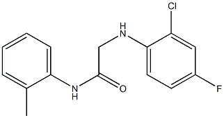 2-[(2-chloro-4-fluorophenyl)amino]-N-(2-methylphenyl)acetamide Struktur