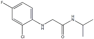 2-[(2-chloro-4-fluorophenyl)amino]-N-(propan-2-yl)acetamide Struktur