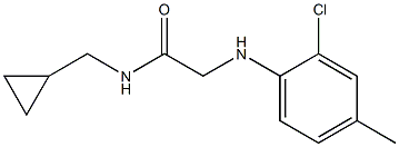 2-[(2-chloro-4-methylphenyl)amino]-N-(cyclopropylmethyl)acetamide Struktur