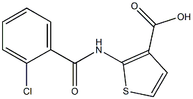 2-[(2-chlorobenzoyl)amino]thiophene-3-carboxylic acid Struktur