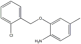 2-[(2-chlorophenyl)methoxy]-4-methylaniline Struktur