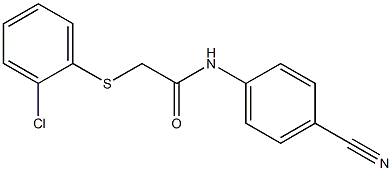 2-[(2-chlorophenyl)sulfanyl]-N-(4-cyanophenyl)acetamide Struktur