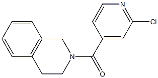 2-[(2-chloropyridin-4-yl)carbonyl]-1,2,3,4-tetrahydroisoquinoline Struktur