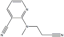 2-[(2-cyanoethyl)(methyl)amino]pyridine-3-carbonitrile Struktur