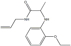 2-[(2-ethoxyphenyl)amino]-N-(prop-2-en-1-yl)propanamide Struktur