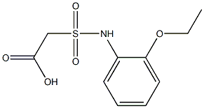 2-[(2-ethoxyphenyl)sulfamoyl]acetic acid Struktur