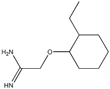 2-[(2-ethylcyclohexyl)oxy]ethanimidamide Struktur