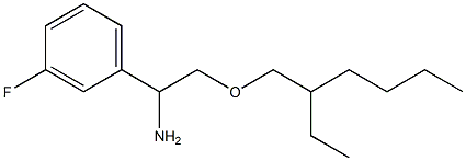 2-[(2-ethylhexyl)oxy]-1-(3-fluorophenyl)ethan-1-amine Struktur