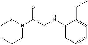 2-[(2-ethylphenyl)amino]-1-(piperidin-1-yl)ethan-1-one Struktur