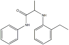 2-[(2-ethylphenyl)amino]-N-phenylpropanamide Struktur