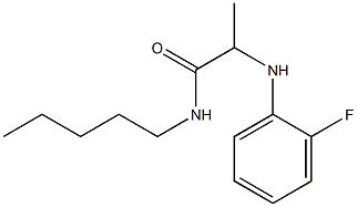 2-[(2-fluorophenyl)amino]-N-pentylpropanamide Struktur