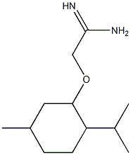 2-[(2-isopropyl-5-methylcyclohexyl)oxy]ethanimidamide Struktur