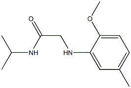 2-[(2-methoxy-5-methylphenyl)amino]-N-(propan-2-yl)acetamide Struktur