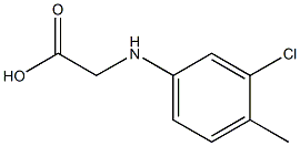 2-[(3-chloro-4-methylphenyl)amino]acetic acid Struktur