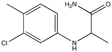 2-[(3-chloro-4-methylphenyl)amino]propanamide Struktur