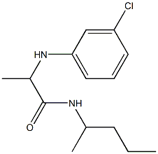 2-[(3-chlorophenyl)amino]-N-(pentan-2-yl)propanamide Struktur