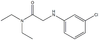 2-[(3-chlorophenyl)amino]-N,N-diethylacetamide Struktur